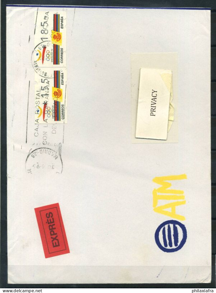 Espagne 1992 Mi. 5 Enveloppe 100% ATM BARCELONA 92 - Machines à Affranchir (EMA)