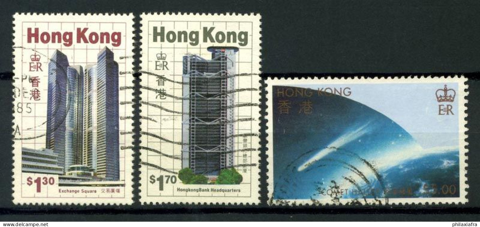 Hong Kong 1985 Mi. 475-476,481 Oblitéré 100% Bâtiment Moderne Comet - Usati