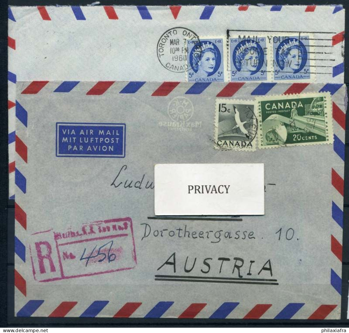 Canada 1960 Enveloppe 100% Enveloppe - Brieven En Documenten
