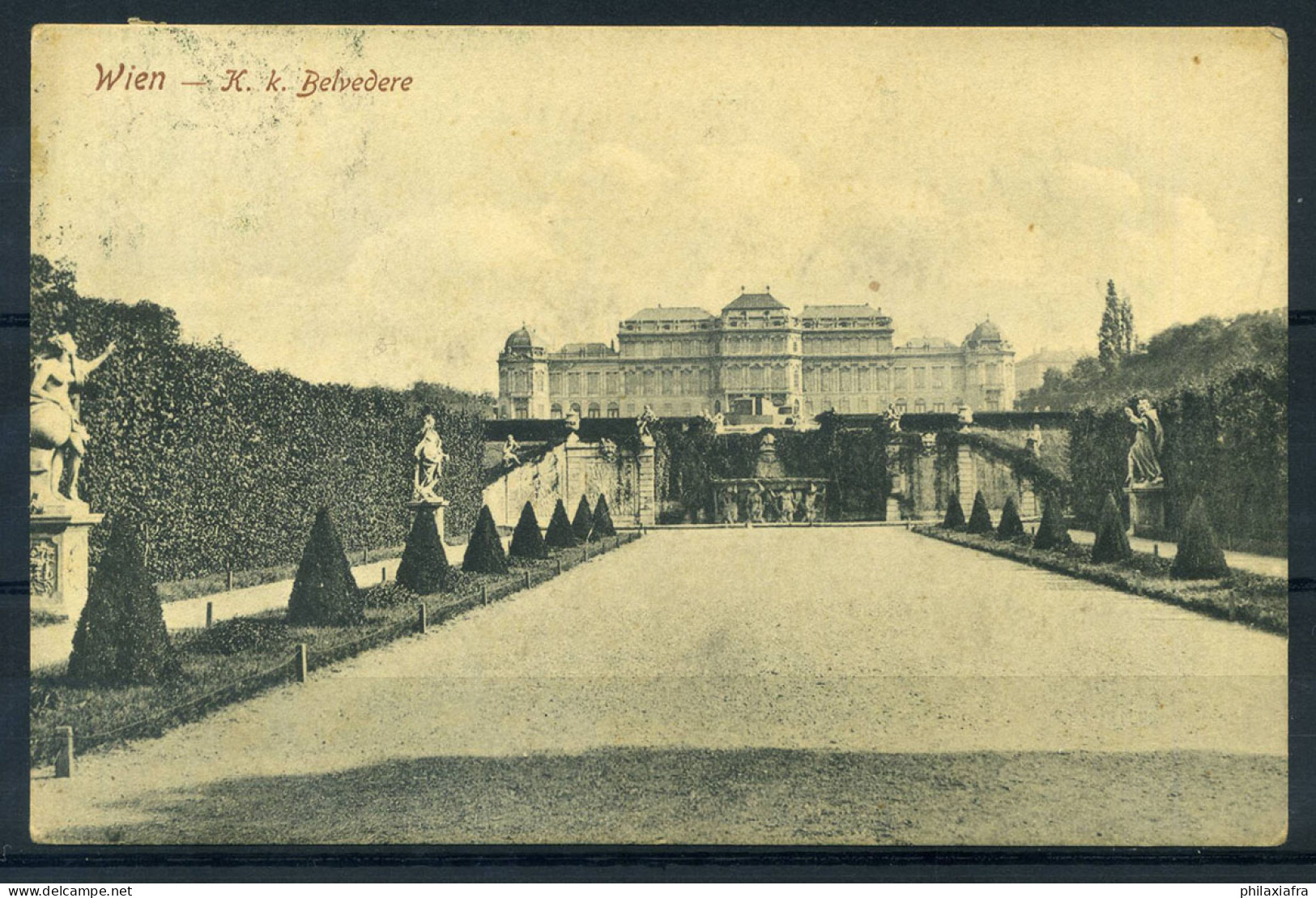 Vienne 1919 Carte Postale 100% Utilisé Avec 1 Timbre, Belvedere - Belvedère
