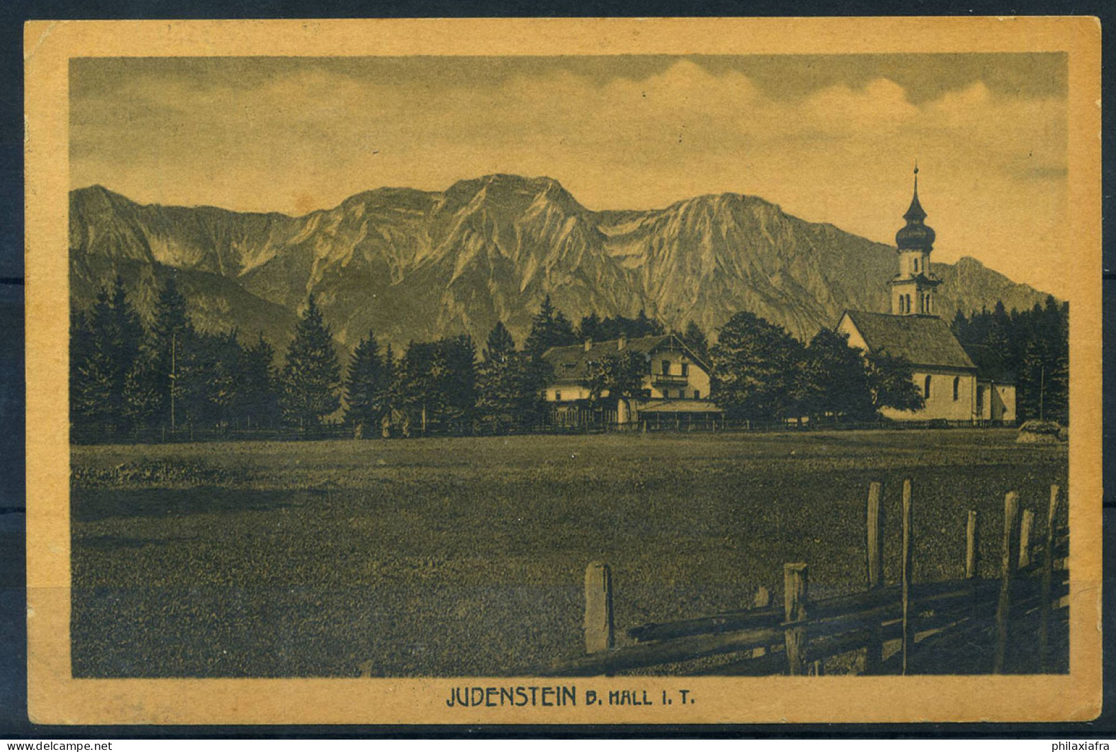 Hall In Tirol 1921 Carte Postale 100% Utilisé Avec 2 Timbres - Hall In Tirol