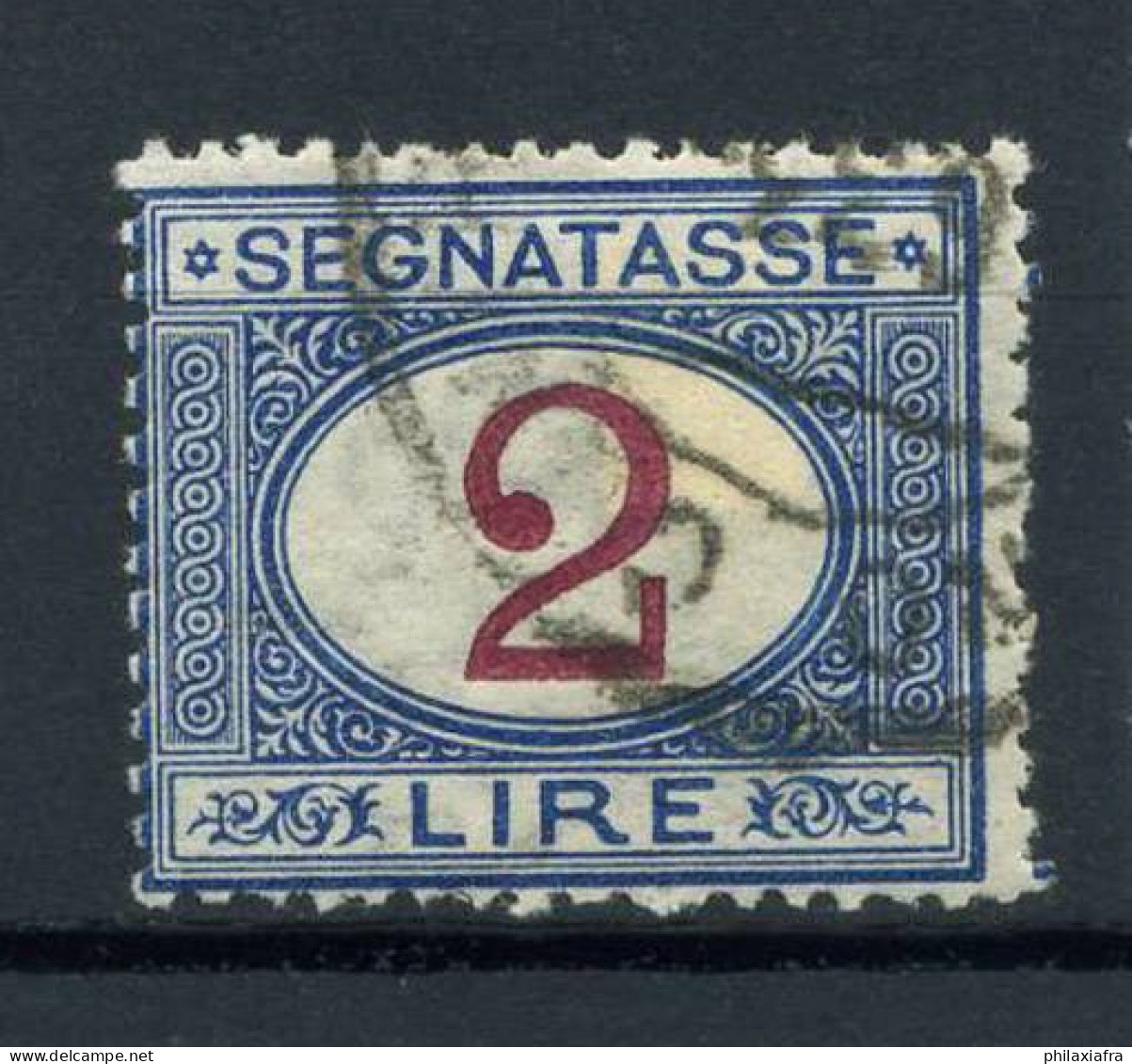 Italie 1891 Sass. 12 Oblitéré 80% 2 L. Insuffisamment Affranchies - Taxe