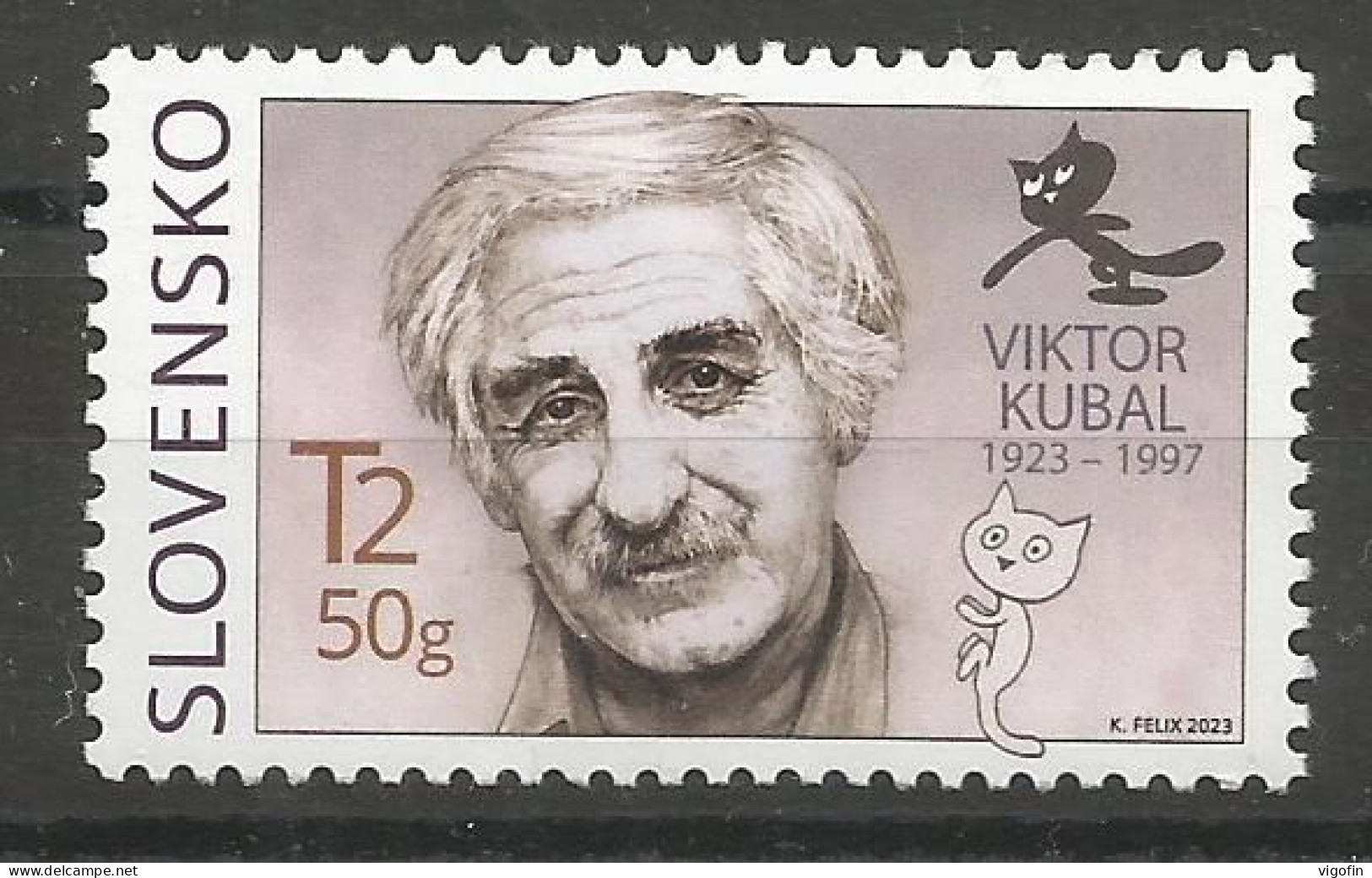 SK 2023-06 VIKTOR KUBAL, SLOVAKIA,.1v,  MNH - Neufs