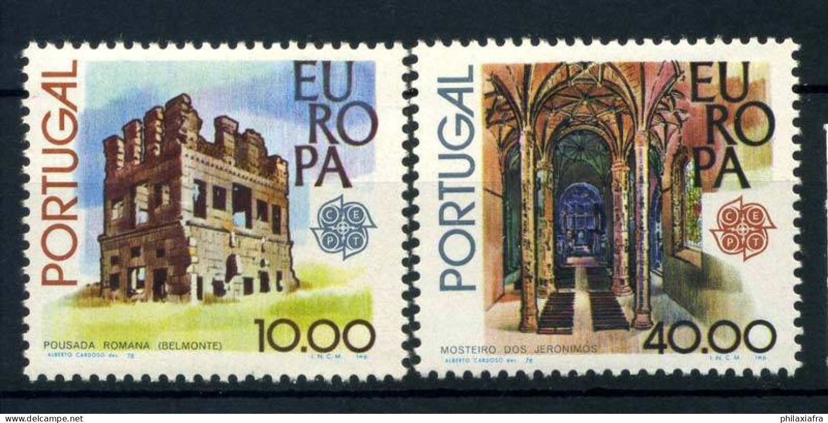 Portugal 1978 Mi. 1403-1404 Neuf ** 100% Monuments CEPT - Neufs