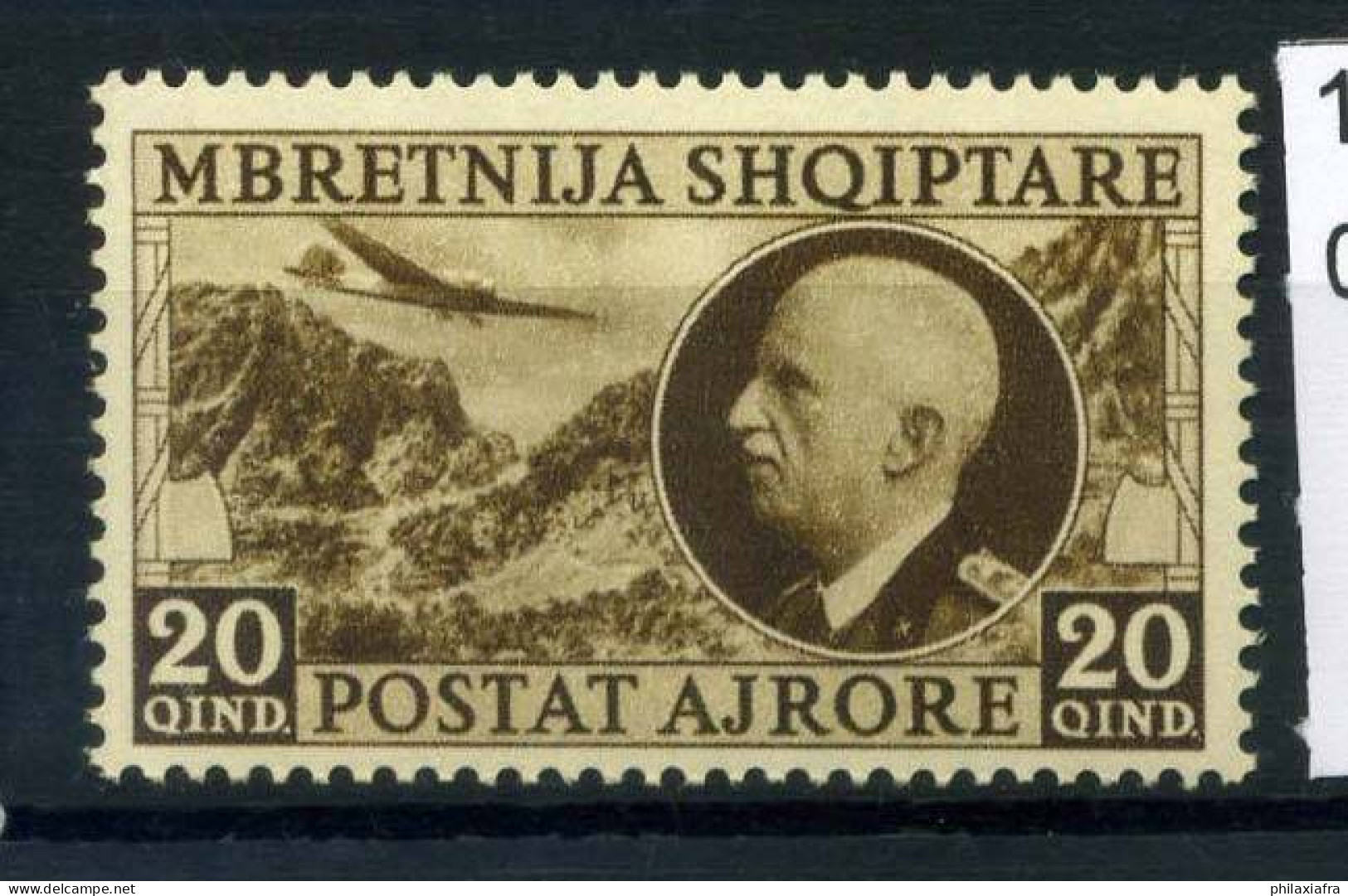 Albanie 1939 Sass. 4 Neuf ** 80% Poste Aérienne De Vittorio Emanuele III. - Albanie