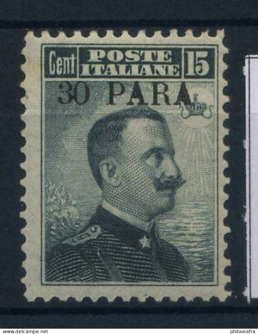 Constantinople 1908 Sass. 10 Neuf * MH 80% Levant 30 Pa. Su 15 C. - General Issues