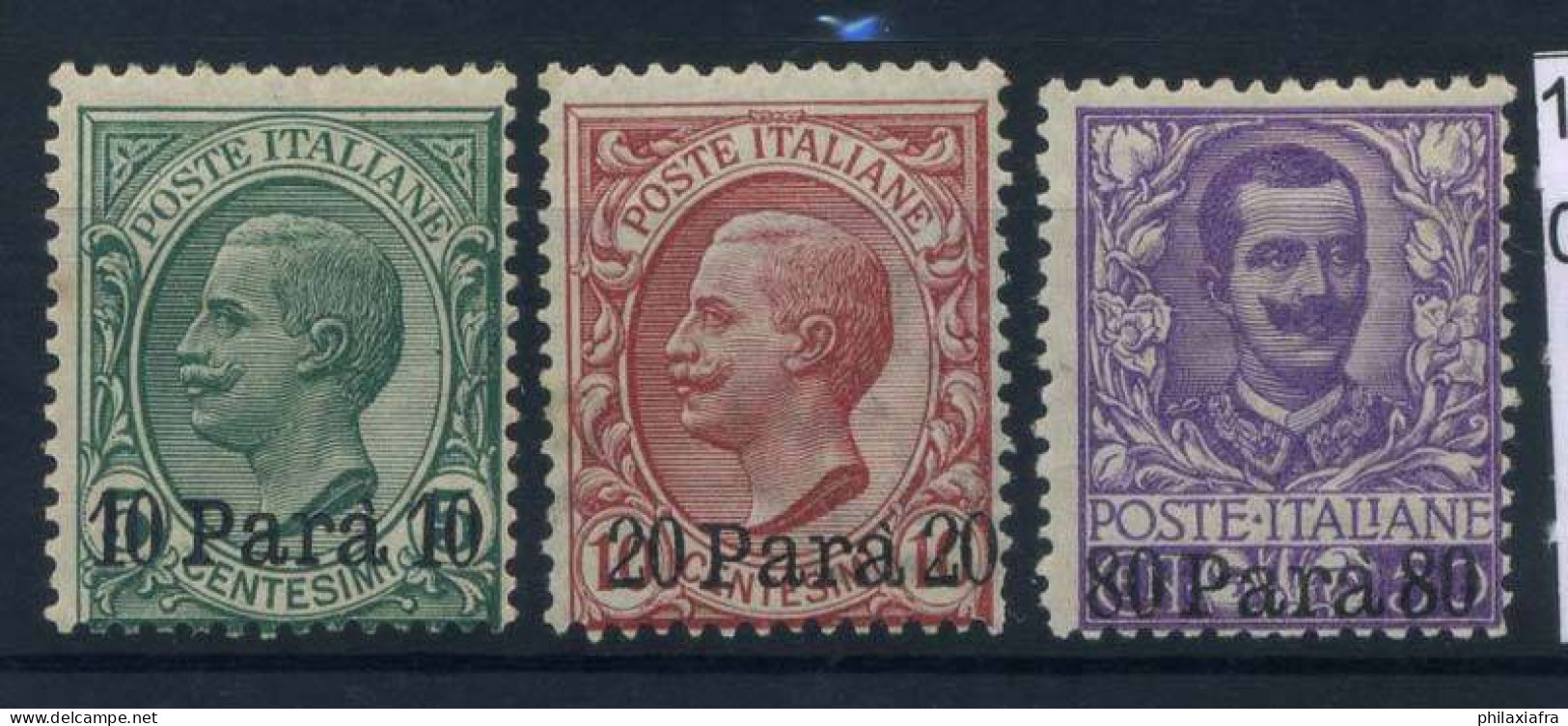 Questions Générales Colonies Italiennes 1907 Sass. 10-12 Neuf * MH 100% Levant Albanie Floral - General Issues