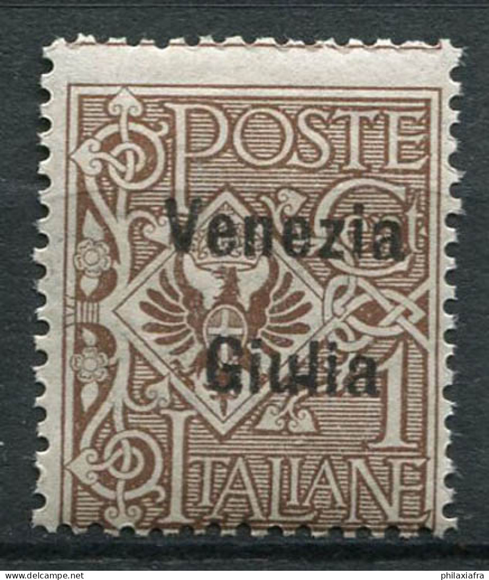 -Vénétie-Julienne 1918 Sass. 19 Neuf ** 100% Surimprimé 1 C. Bruno - Venezia Giulia