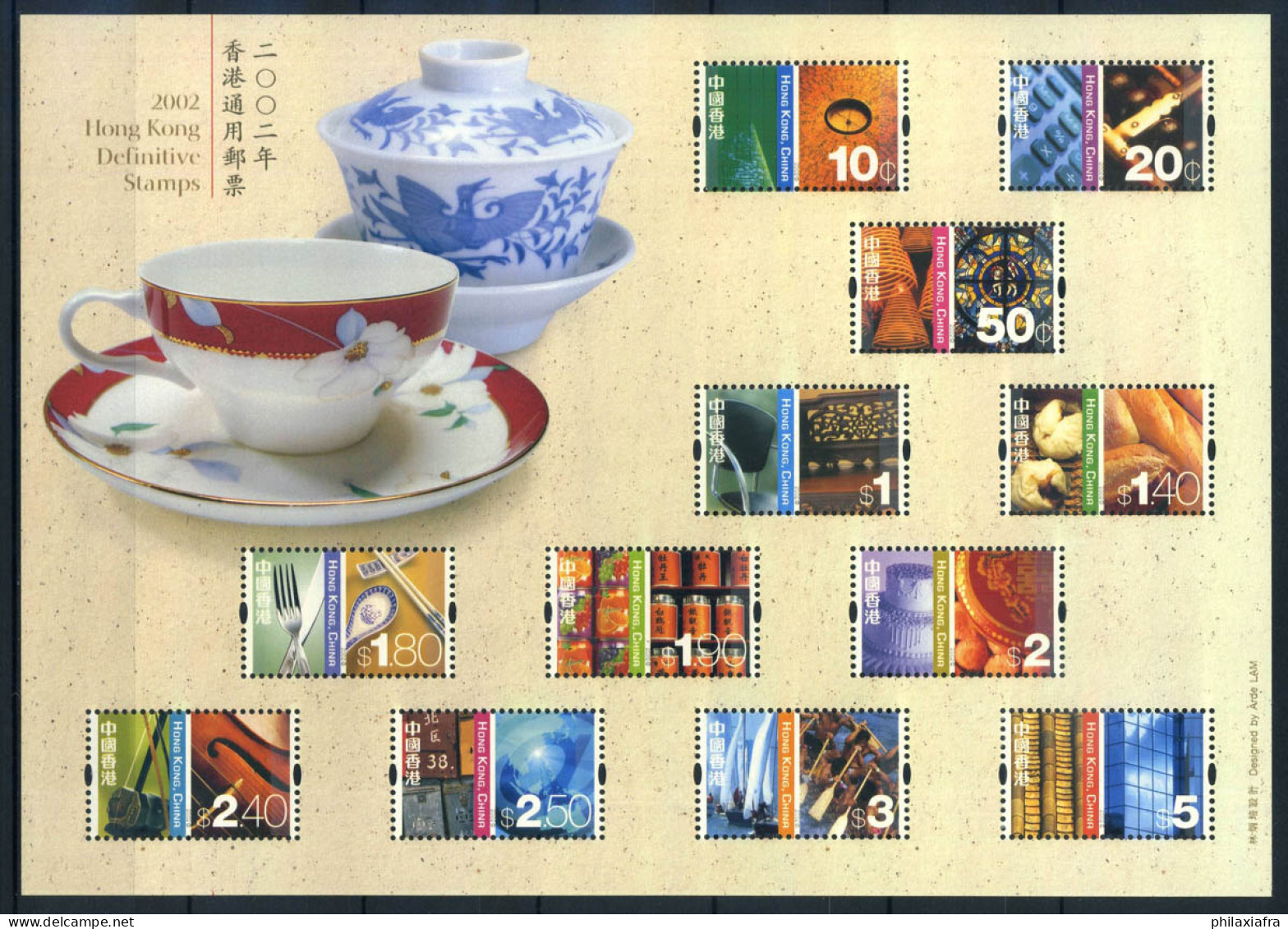 Hong Kong 2002 Mi. Bl.107 Bloc Feuillet 100% ** Pain Blanc, Culture - Hojas Bloque