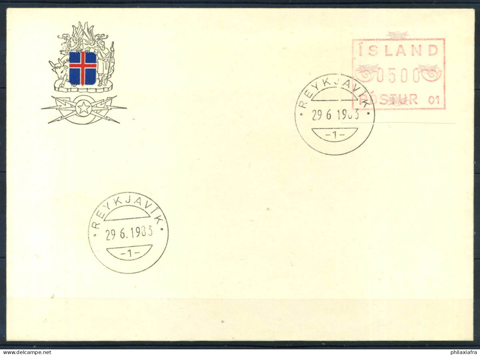 Islande 1983 Mi. 1 Premier Jour 100% -ATM- - Viñetas De Franqueo (Frama)