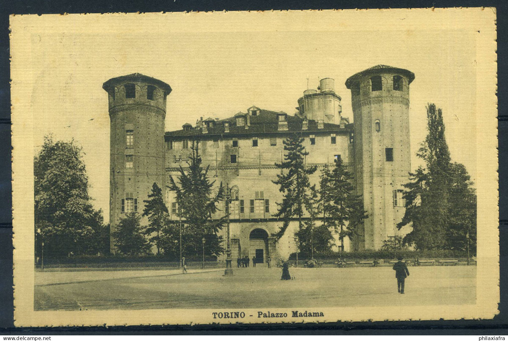 Turin 1990 Carte Postale 100% Utilisé Avec Le Timbre, D'animation, Palazzo Madama - Palazzo Madama