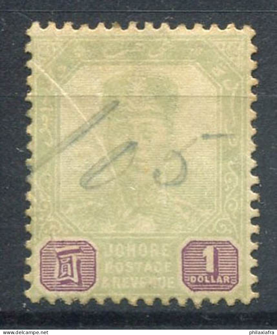 Johore 1904 Mi. 54 Oblitéré 80% $1, Sultan Ibrahim - Johore