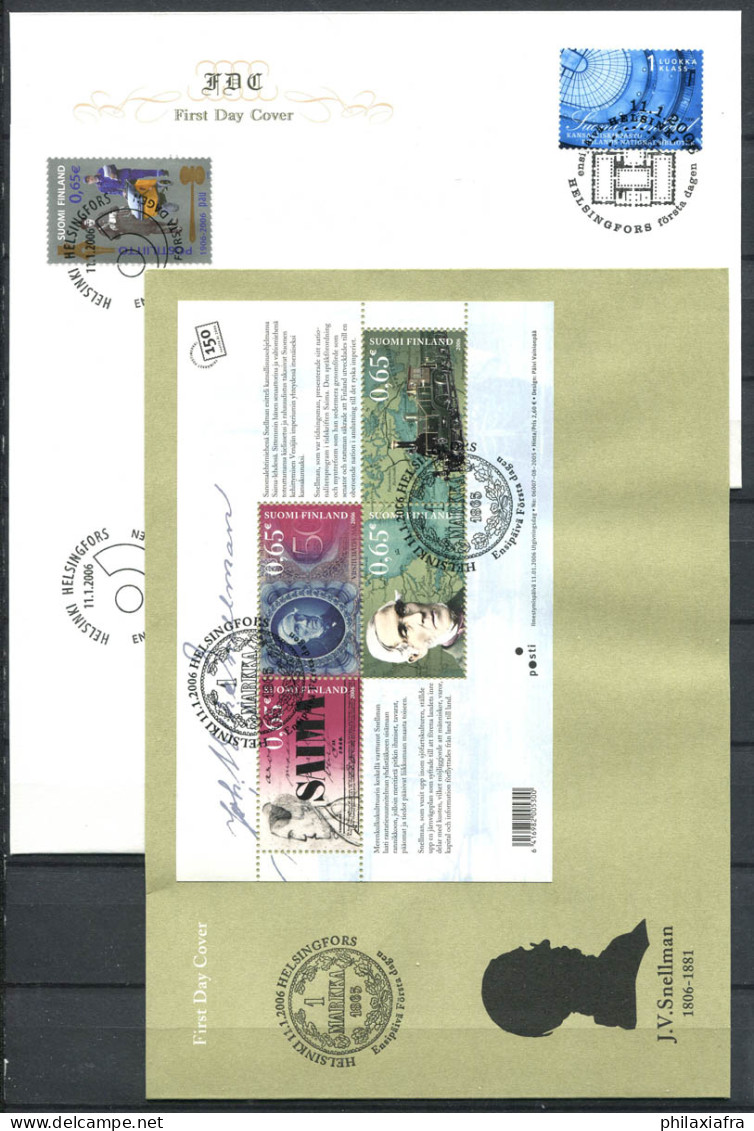 Finlande 2006 Mi. 1779-1780 B.39 Premier Jour 100% HELSINKI, HELSINGFORS - Covers & Documents