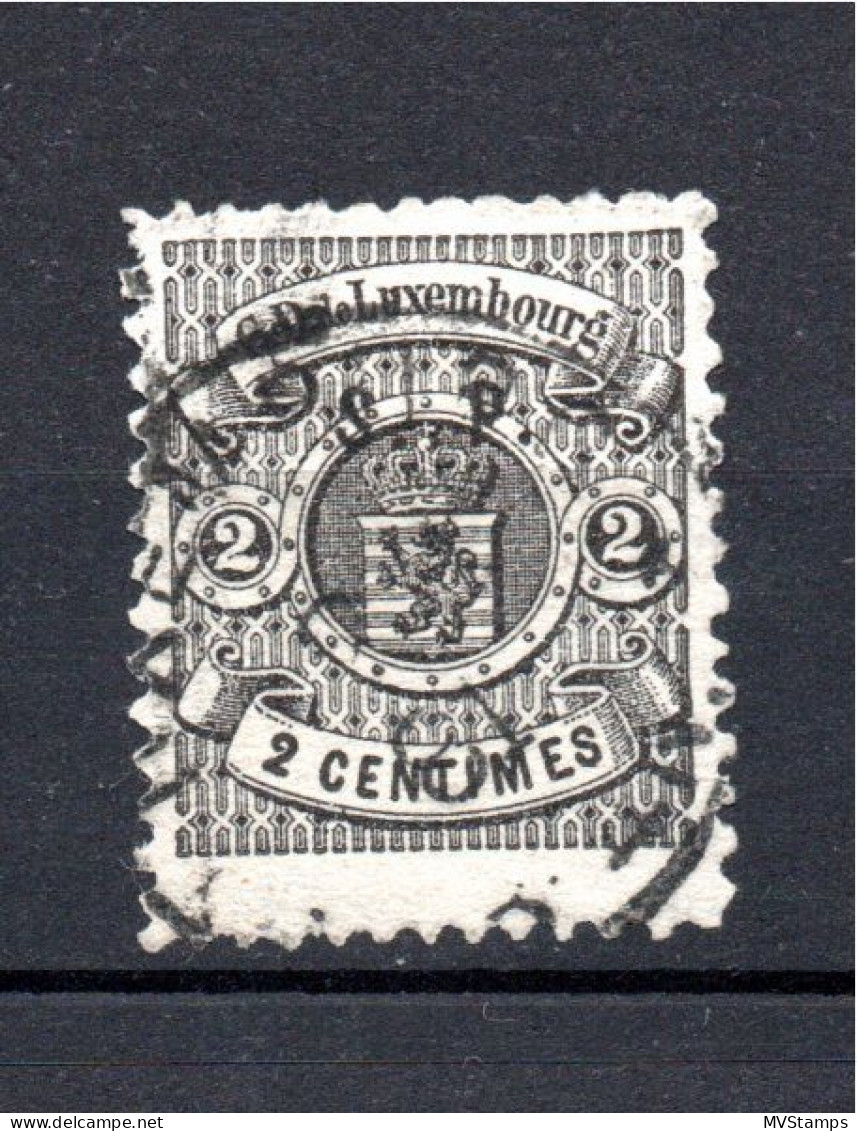 Luxembourg 1880 Old Coat Of Arms Stamp (Michel 38 A) Nice Used - 1882 Allegory