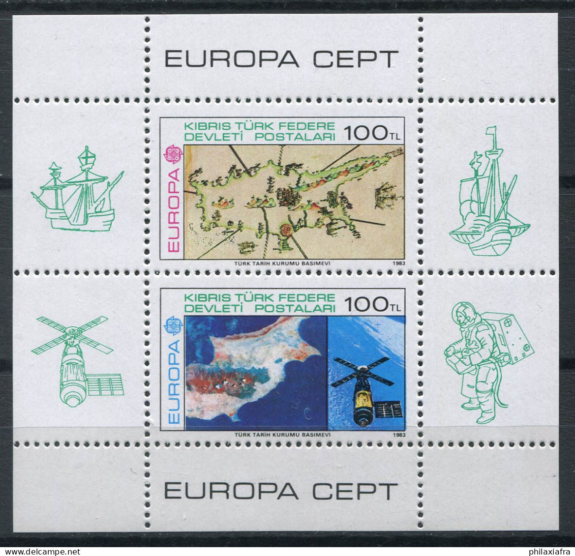 Chypre Turque 1983 Mi. Bl. 4 Bloc Feuillet 100% Neuf ** EUROPA CEPT - 1983