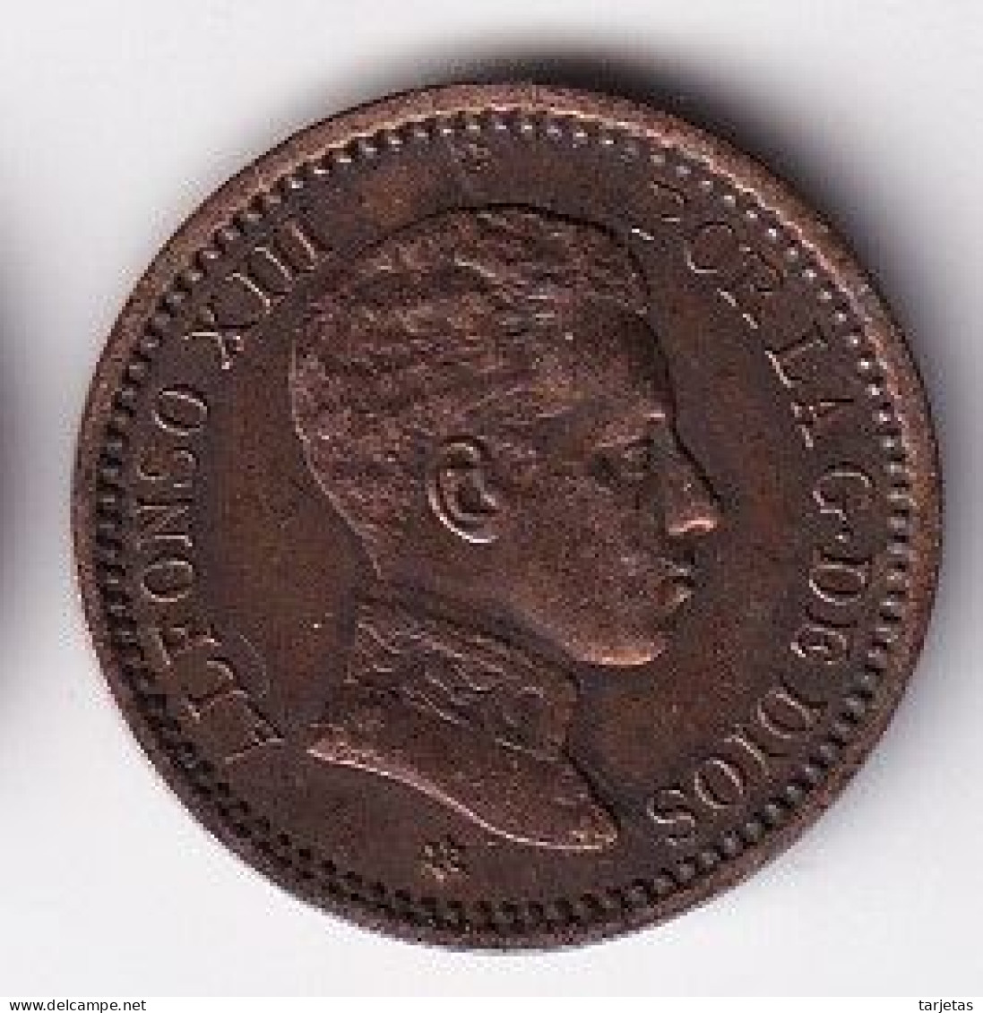 MONEDA DE ESPAÑA DE 2 CENTIMOS DEL AÑO 1905 (COIN) ALFONSO XIII - Premières Frappes