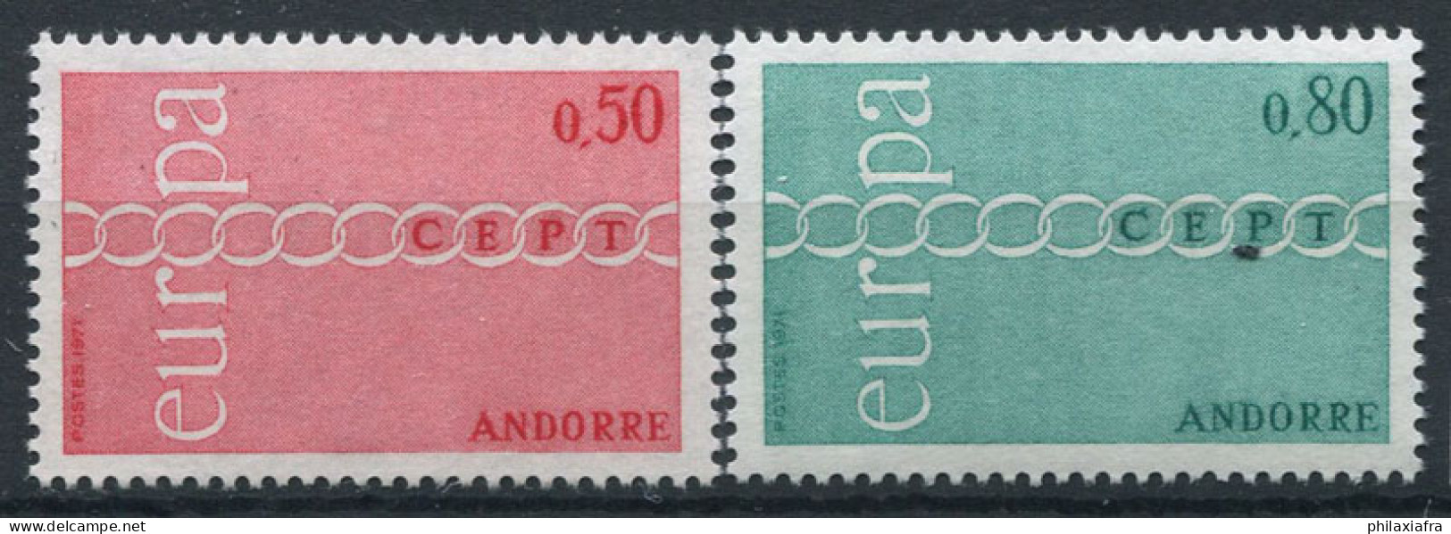 Andorre 1971 Mi. 232-233 Neuf ** 100% EUROPA CEPT - 1971