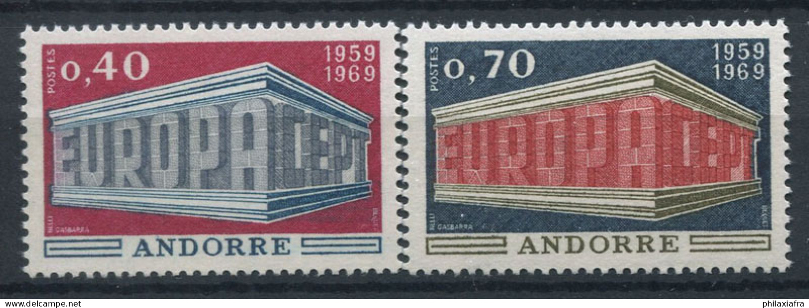 Andorre 1969 Mi. 214-215 Neuf ** 100% EUROPA CEPT - 1969
