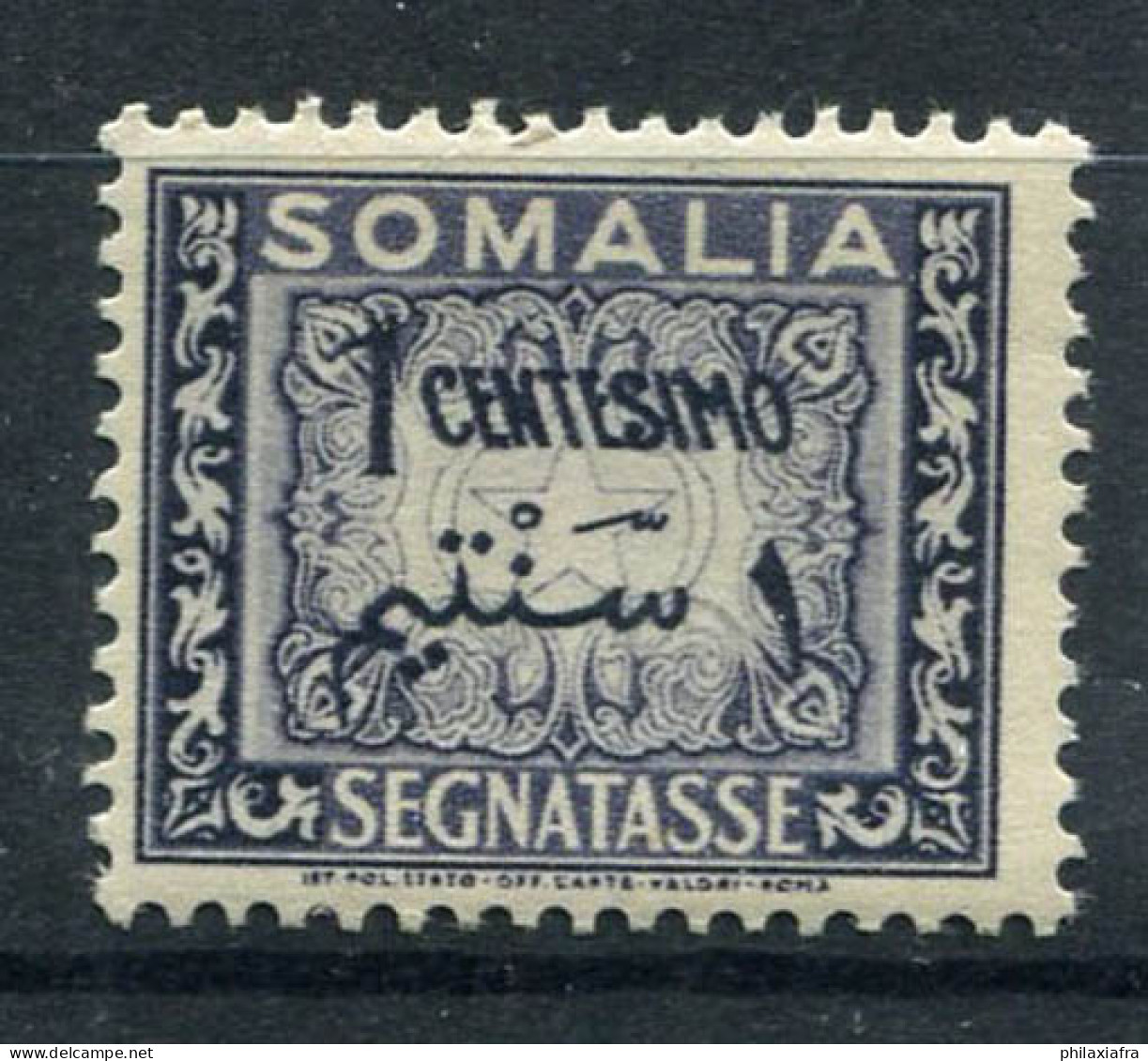 Somalie A.F.I.S. 1950 Sass. 1 Neuf ** 100% Timbre-taxe 1 Cent - Somalië (AFIS)