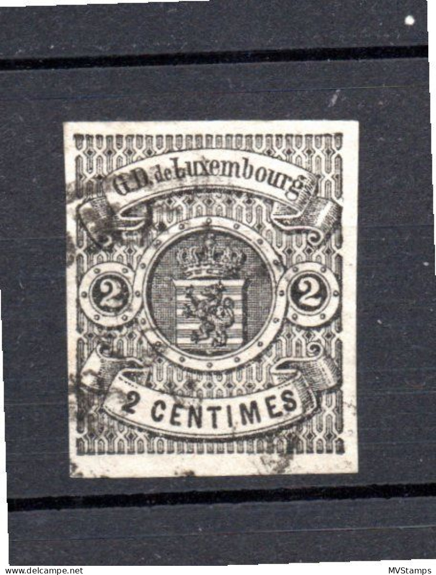 Luxembourg 1859 Old Coat Of Arms Stamp (Michel 4) Nice Used - 1882 Allégorie