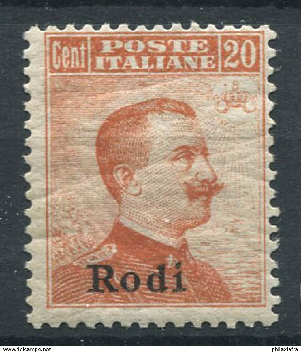 Rhodes 1917 Sass. 10 Neuf ** 40% 20 Cents - Aegean (Rodi)