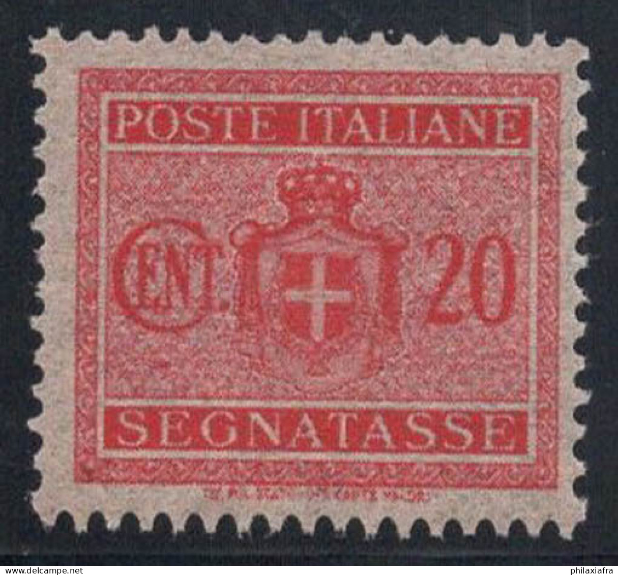 Italie 1945 Sass. 75 Neuf ** 100% Timbre-taxe 20 Cents, Tige - Mint/hinged