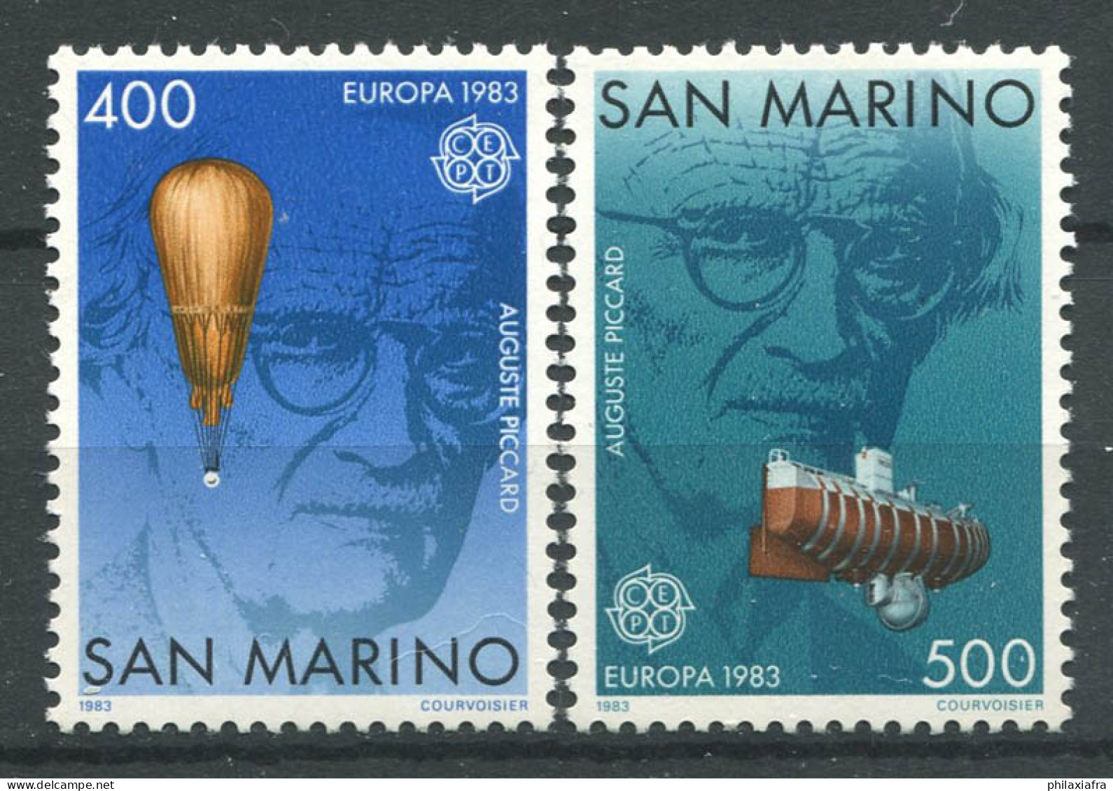 San Marino, San Marino 1983 Sass. 1119-1120 Neuf ** 100% Europe Unie - Unused Stamps