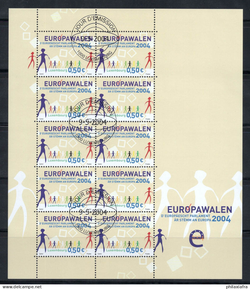 Luxembourg 2004 Mi. 1644 Mini Feuille 100% Oblitéré Élections Directes - Used Stamps