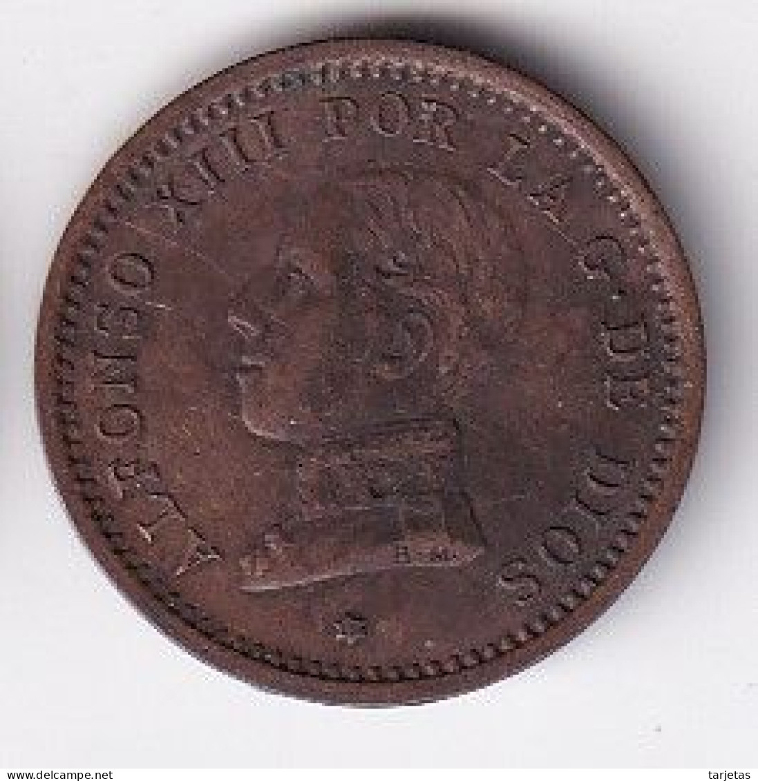 MONEDA DE ESPAÑA DE 2 CENTIMOS DEL AÑO 1912 (COIN) ALFONSO XIII - First Minting