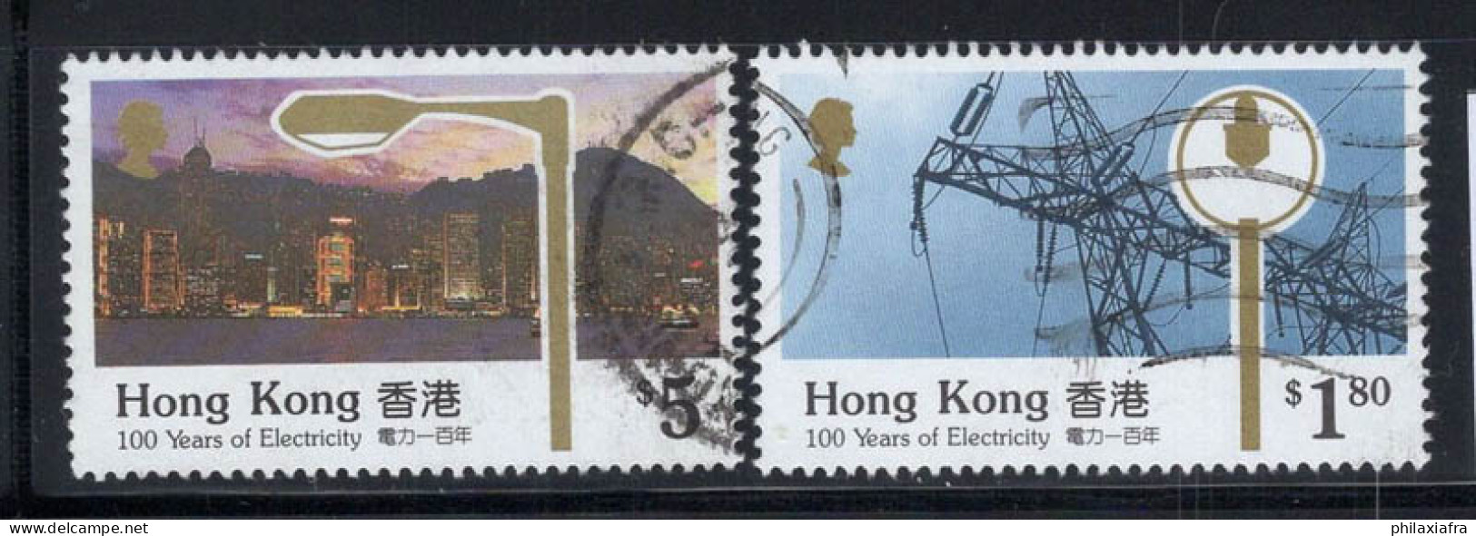 Hong Kong 1990 Mi. 595-598 Oblitéré 100% Eletricicity, Paysages - Gebraucht