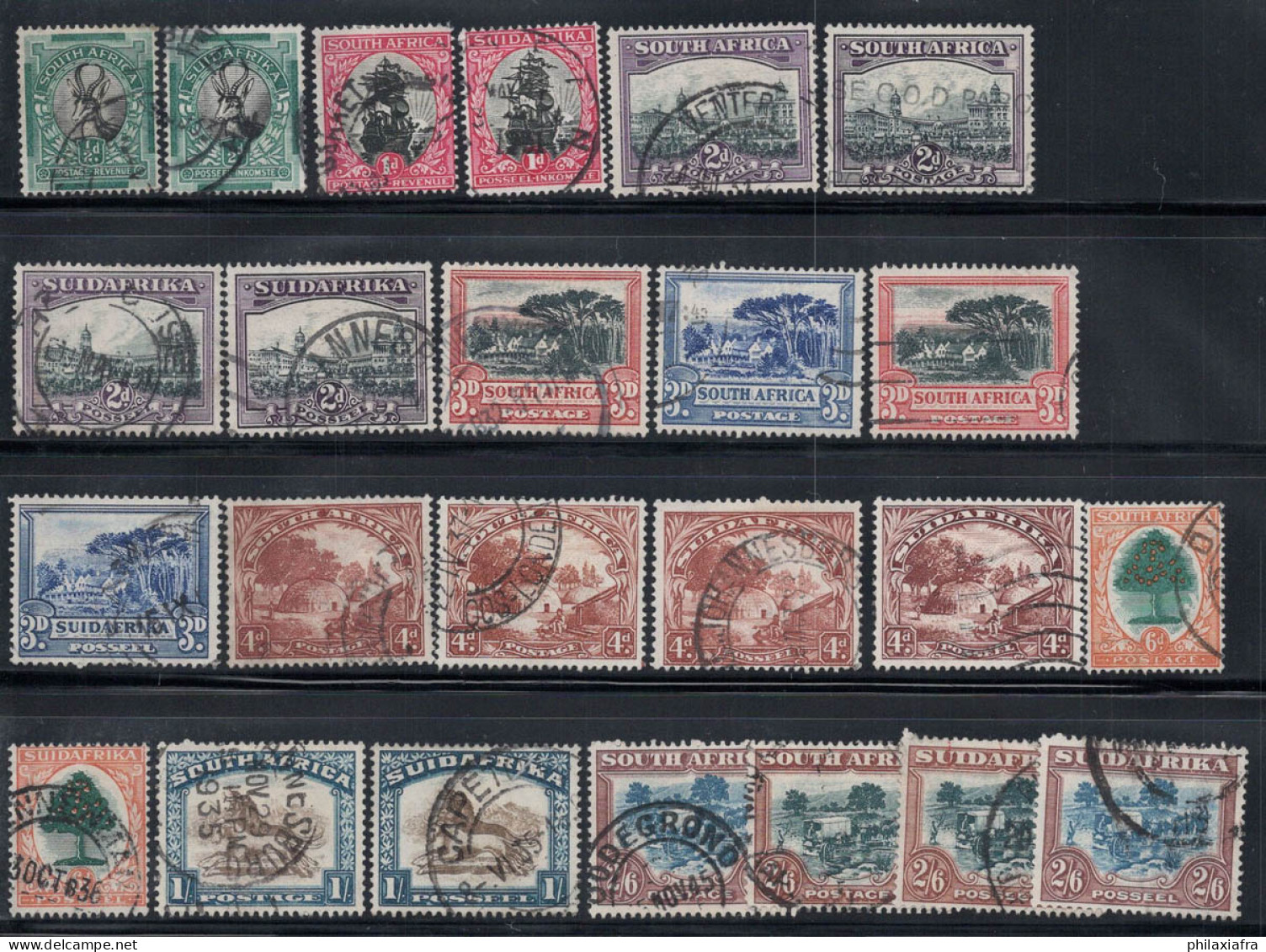 Union De L'Afrique Du Sud 1930 Oblitéré 100% Paysages - Used Stamps