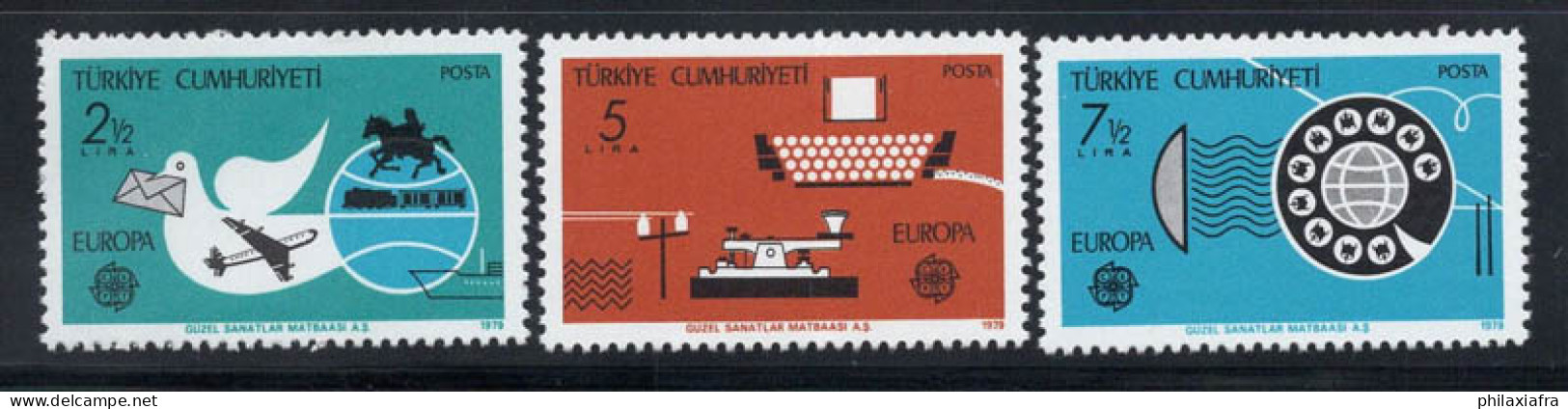 Turquie 1979 Mi. 2477-2479 Neuf ** 100% Europe CEPT. Courrier - 1979