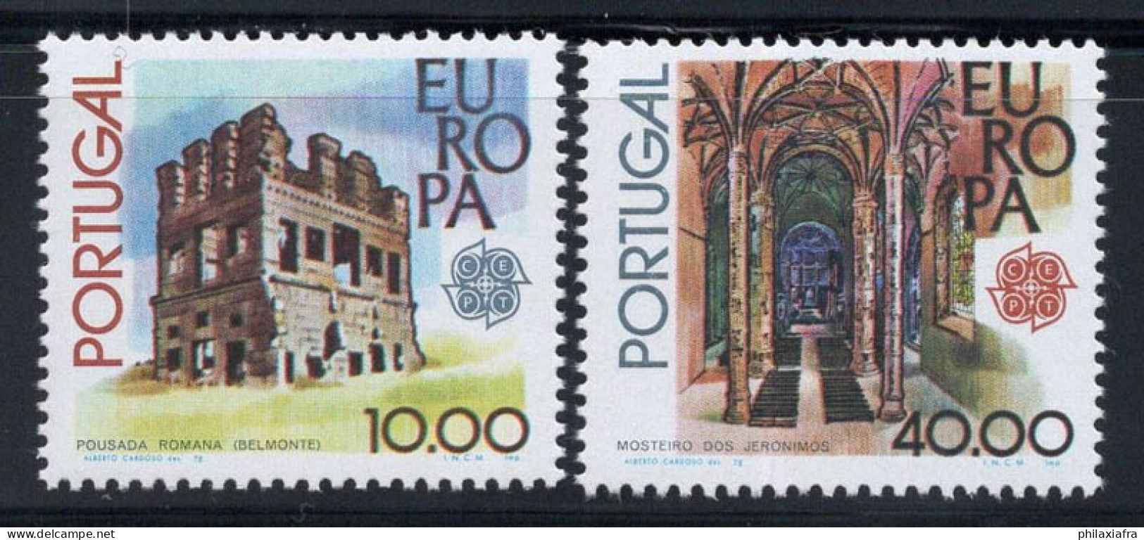 Portugal 1978 Mi. 1403-1404 Neuf ** 100% Europe CEPT, Églises - 1978