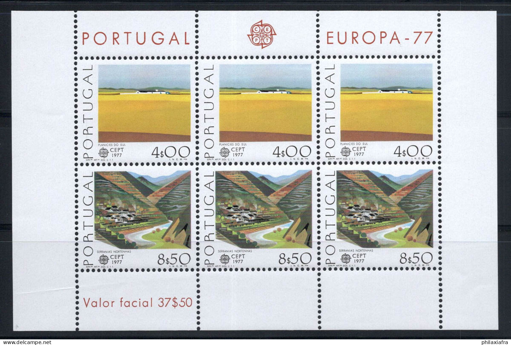 Portugal 1977 Mi. Bl. 20 Bloc Feuillet 100% Neuf ** Europe CEPT, Paysages - 1977