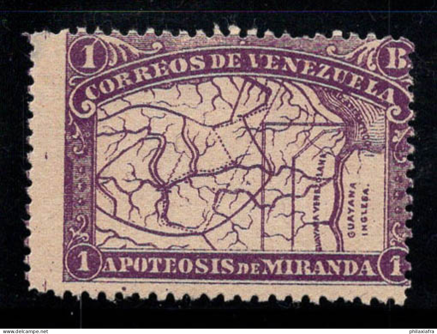 Venezuela 1896 Mi. 52 Neuf * MH 40% 1 B, Général Miranda, La Carte - Venezuela