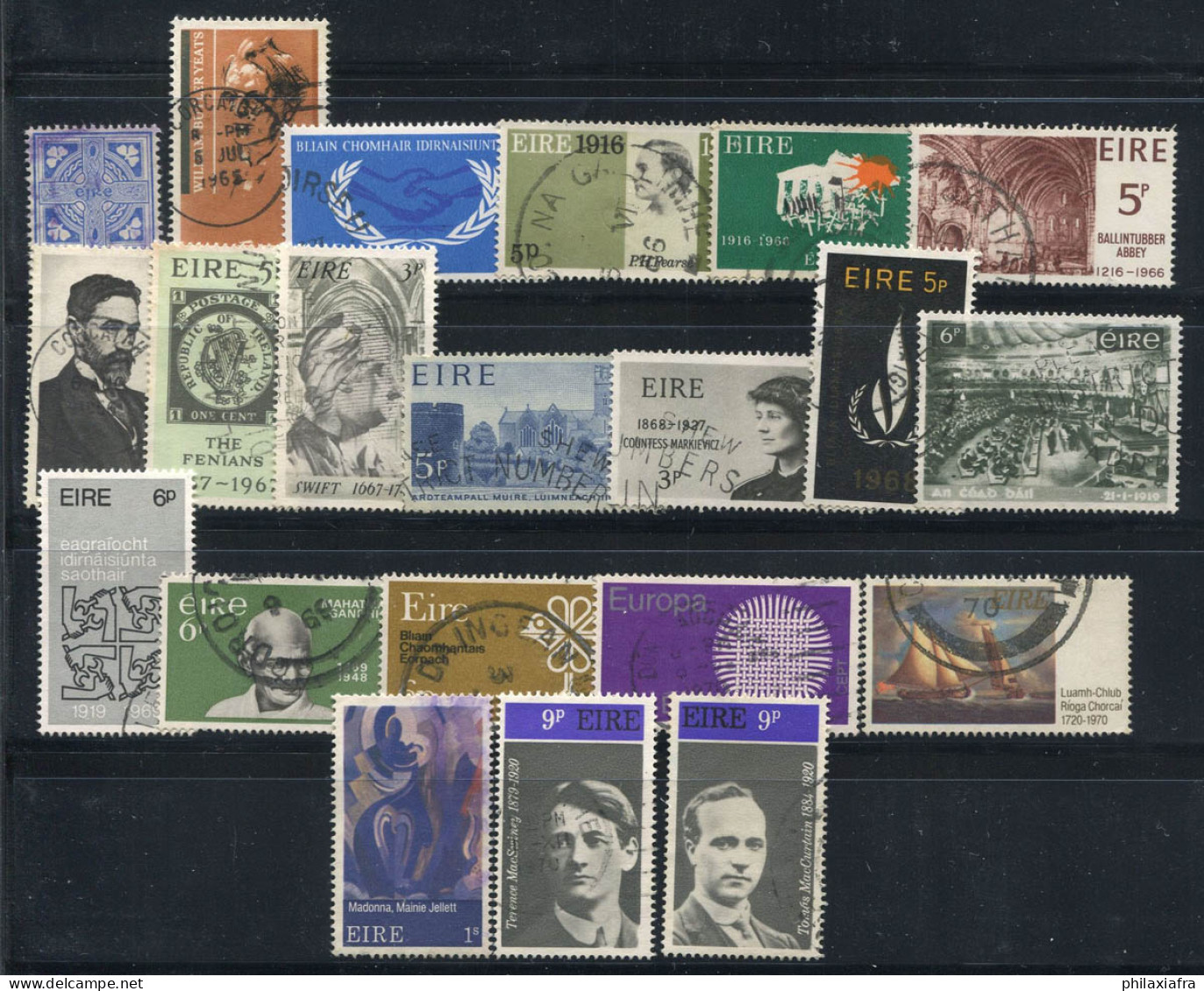 Irlande 1965-70 Oblitéré 100% Personnalité, Art, Culture - Usati