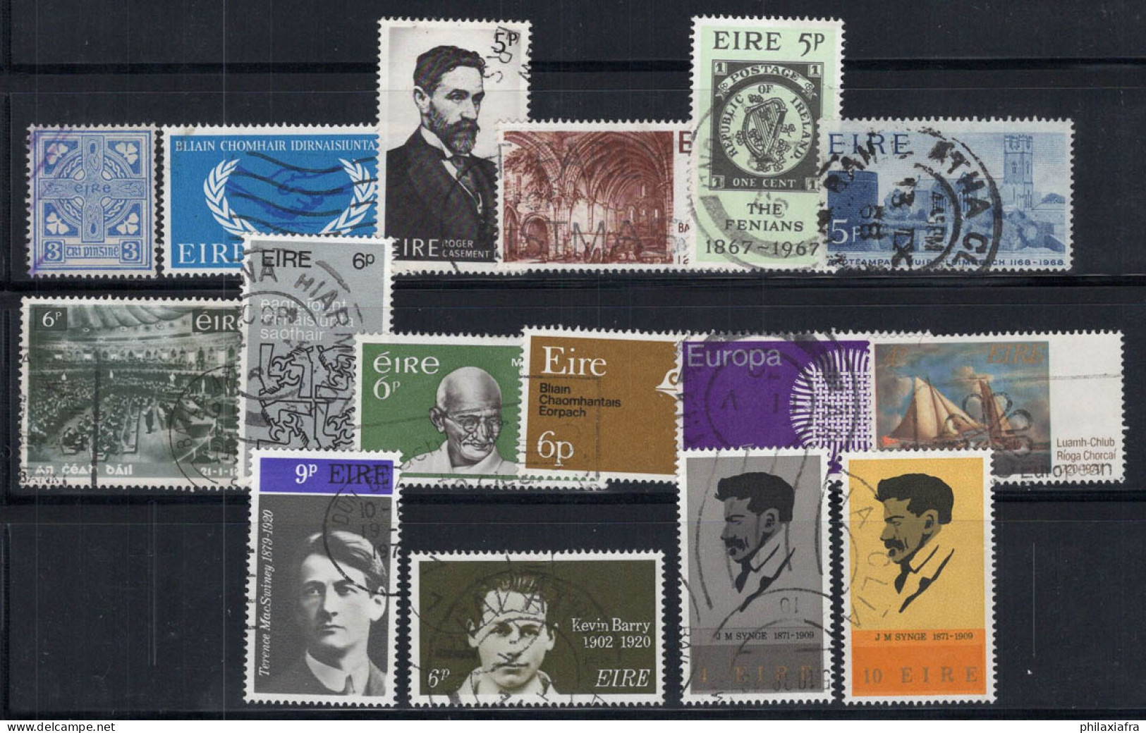 Irlande 1965-71 Oblitéré 100% Célébrités, Culture, Art - Usati