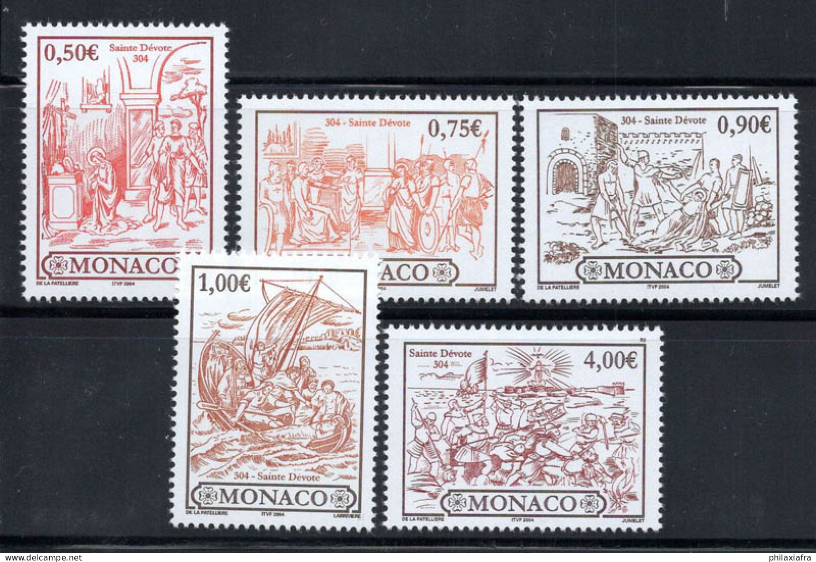 Monaco 2004 Mi. 2673-2677 Neuf ** 100% San Dèvote - Other & Unclassified