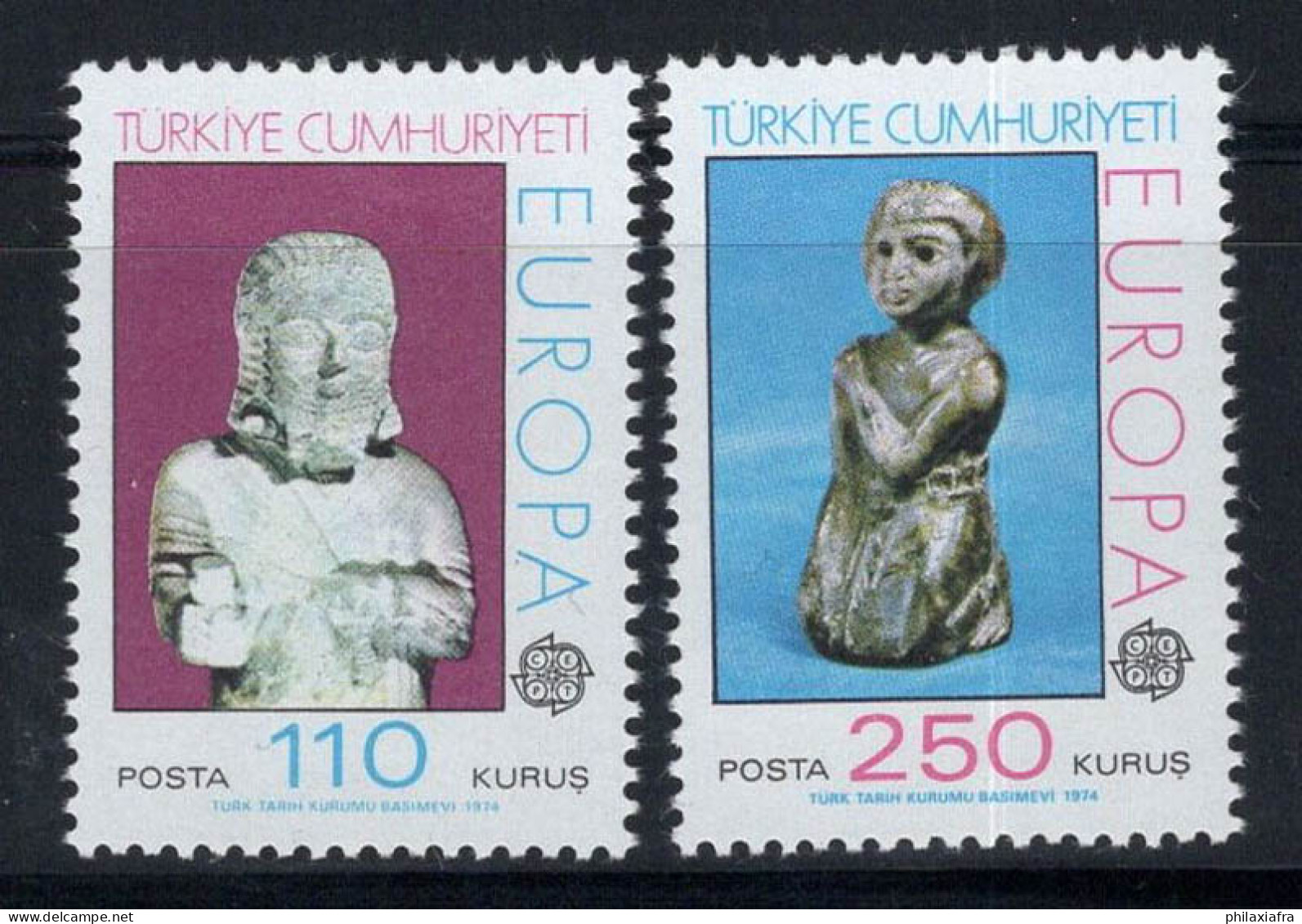 Turquie 1974 Mi. 2320-2321 Neuf ** 100% Europe CEPT, Sculptures - Neufs