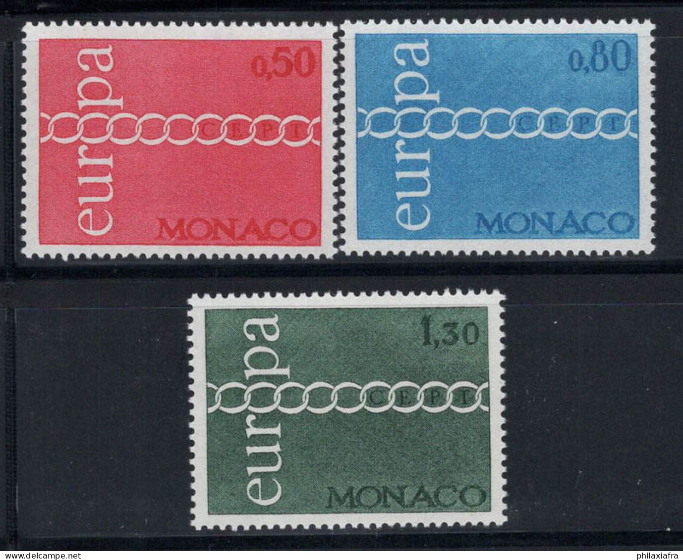 Monaco 1971 Mi. 1014-1016 Neuf ** 100% Europe CEPT, Chaînes - Other & Unclassified