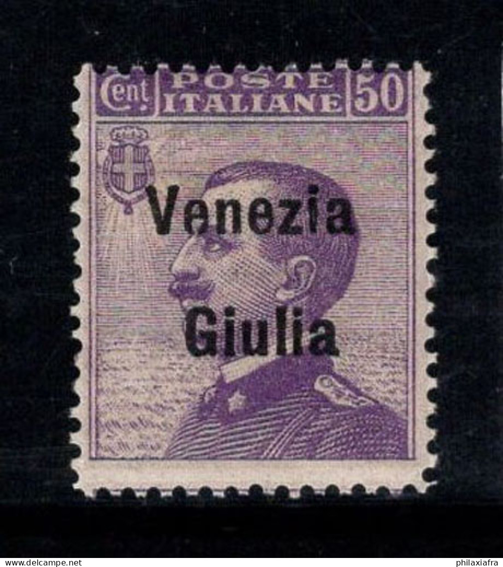 Venise Giulia 1918-19 Sass. 27 Neuf * MH 100% 50 Cents - Venezia Giuliana