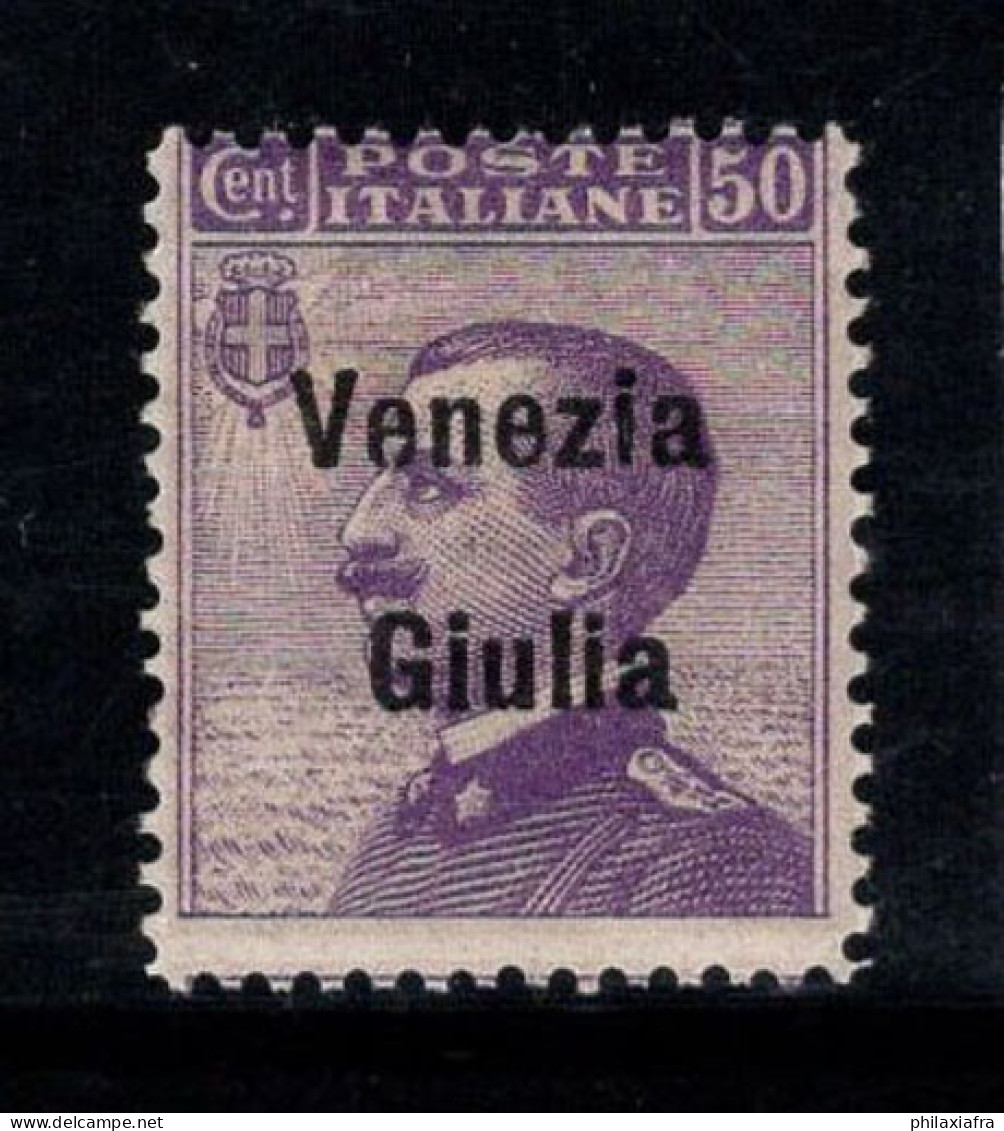 Venise Giulia 1918-19 Sass. 27 Neuf * MH 100% 50 Cents - Venezia Giulia