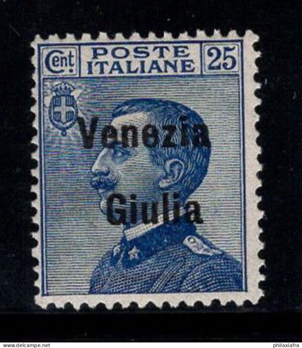 Venise Giulia 1918-19 Sass. 24 Neuf * MH 100% 25 Cents - Venezia Giulia
