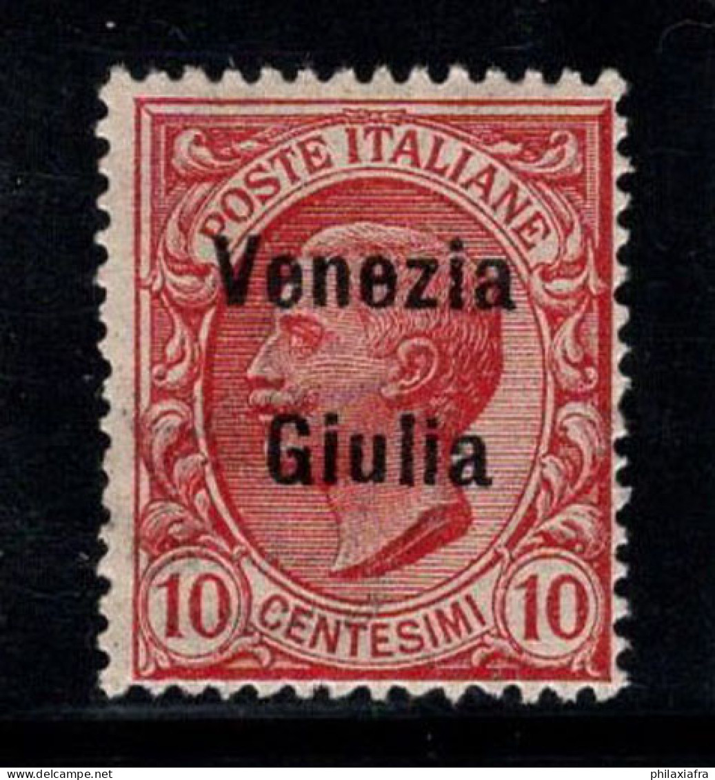 Venise Giulia 1918-19 Sass. 22 Neuf * MH 100% 10 Cents - Vénétie Julienne