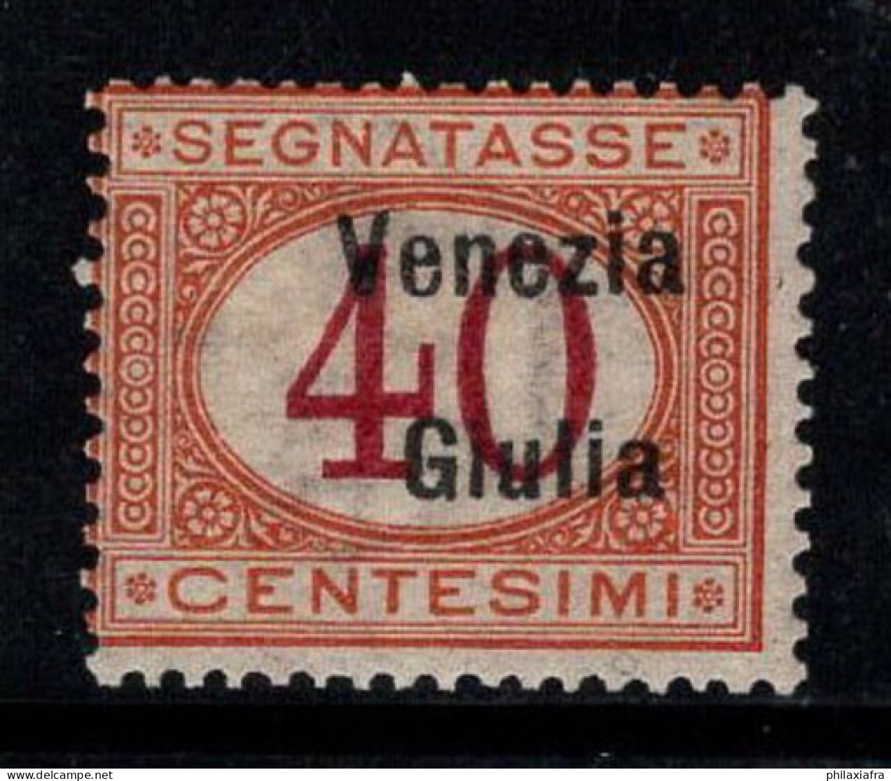 Venise Giulia 1918 Sass. 5 Neuf * MH 100% Timbre-taxe 40 Cents - Vénétie Julienne