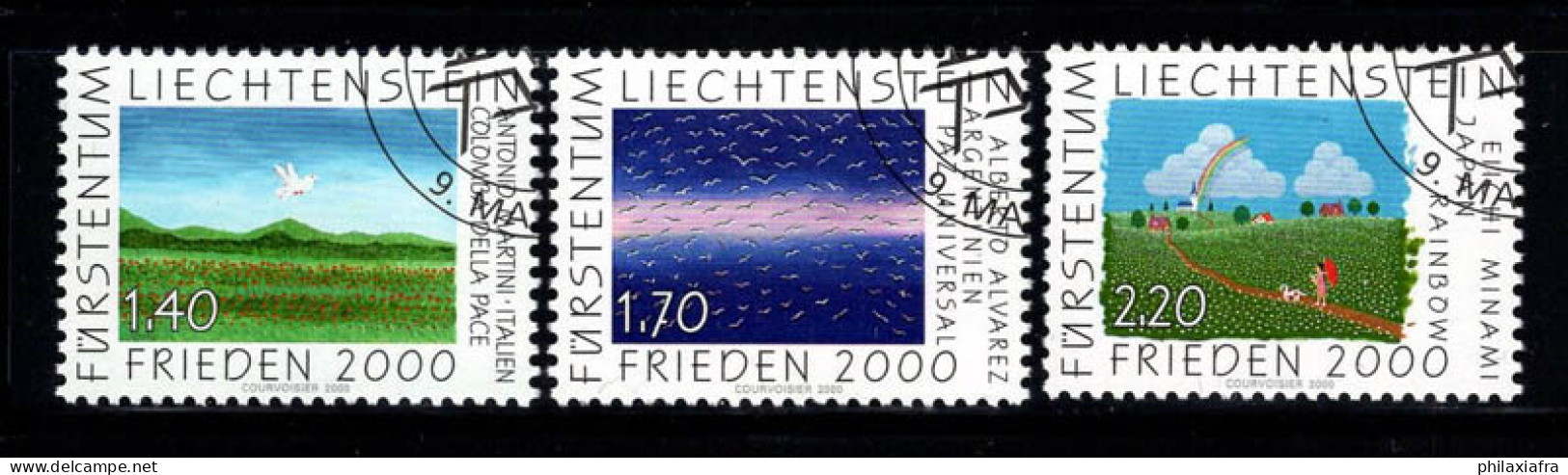 Liechtenstein 2000 Mi. 1238-1240 Oblitéré 100% Conceptions - Gebraucht