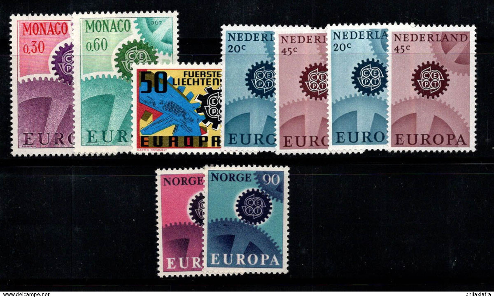 Europe CPET 1967 Neuf ** 100% Monaco, Norvège - 1967