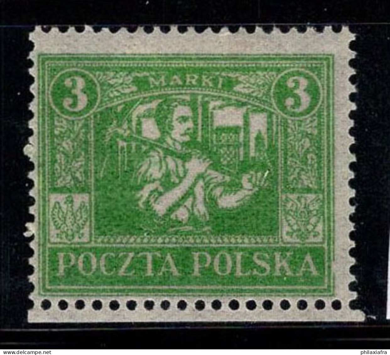 Pologne 1922 Mi. 10 Neuf * MH 100% 3 M, Travailleur - Neufs