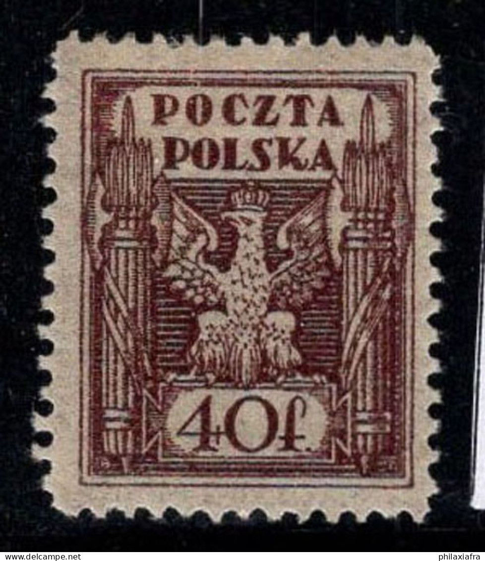 Pologne 1922 Mi. 4 Neuf * MH 80% Armoiries, 40 F - Neufs