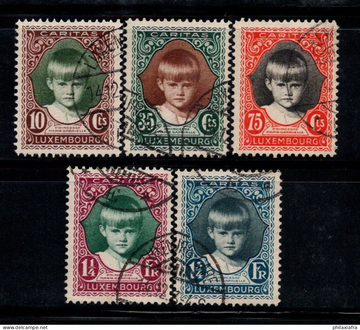 Luxembourg 1929 Mi. 213-17 Oblitéré 100% Enfants - Gebraucht